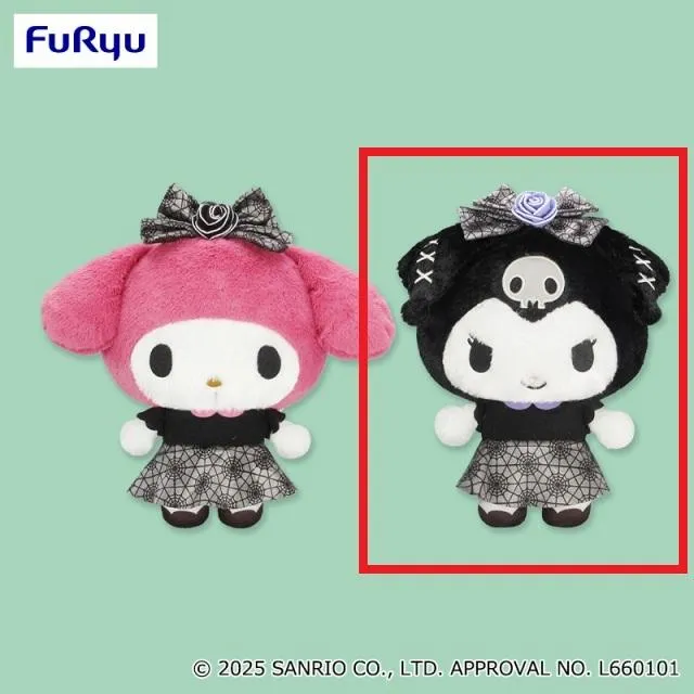 Bクロミ 】マイメロディ・クロミ ダークブラックBIGぬいぐるみ