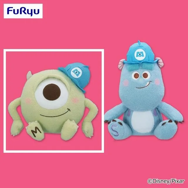 モンスターズインク　ぬいぐるみ&マスコット Aマイク】モンスターズ・インク ミルキーボア ヘルメットBIGぬいぐるみ