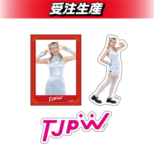 DMMオンクレ限定完全受注生産品 東京女子プロレス　 原宿ぽむ　グッズセット 原宿ぽむ】東京女子プロレス ステッカー3枚セット オンラインクレーン