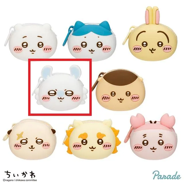 Dモモンガ】ちいかわ おかおミニシリコンポーチ オンラインクレーン