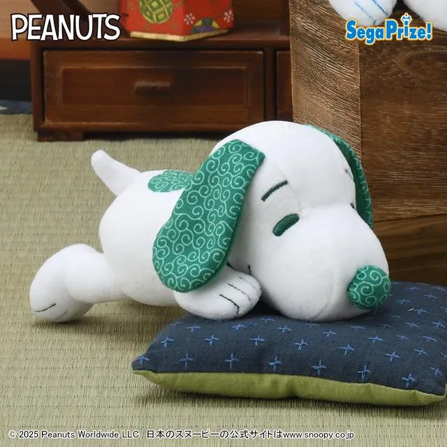 C緑】SNOOPY(TM) ぬいぐるみ 和柄(EX) オンラインクレーンゲーム DMM