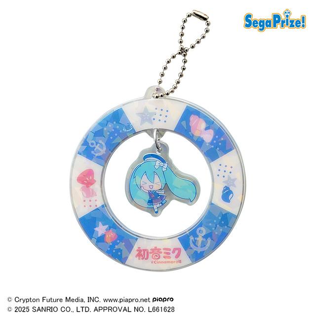 初音ミク × シナモンロール ゆらゆらアクリルキーチェーン 全6種 D初音ミク(青)】初音ミク×シナモロール ゆらゆらアクリルキー