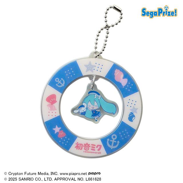 初音ミク × シナモンロール ゆらゆらアクリルキーチェーン 全6種 F初音ミク&シナモロール(青)】初音ミク×シナモロール ゆらゆら