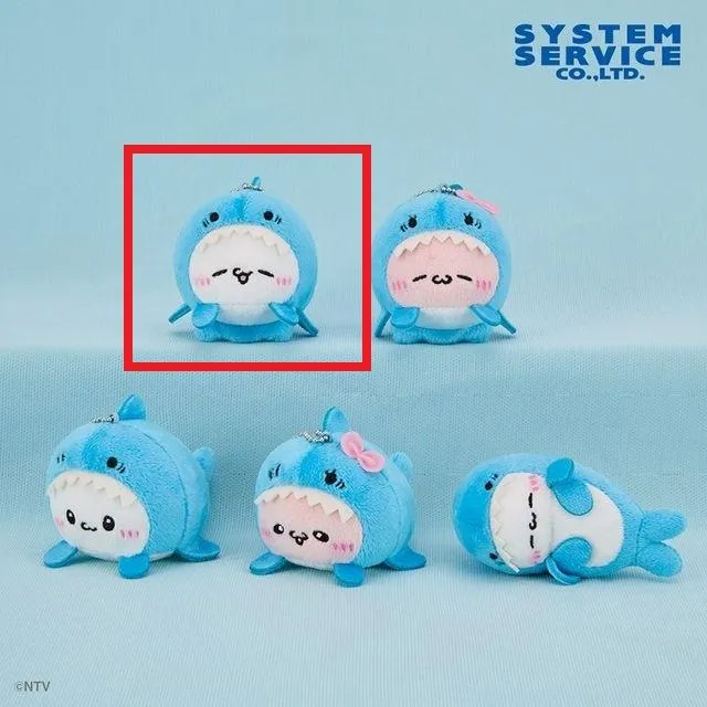 Aすもっぴ(立ち/目閉じ)】らぶいーず サメになるもん マスコットキー