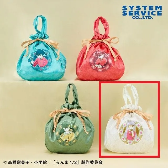 Dシャンプー】らんま1/2 サテン巾着バッグ オンラインクレーンゲーム