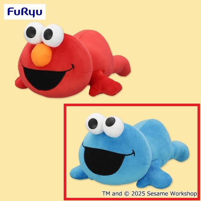 Bクッキーモンスター】セサミストリート もっちりBIGぬいぐるみ