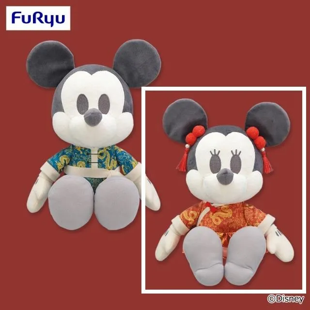 Bミニー】ミッキー&ミニー デココレ チャイナ服BIGぬいぐるみ