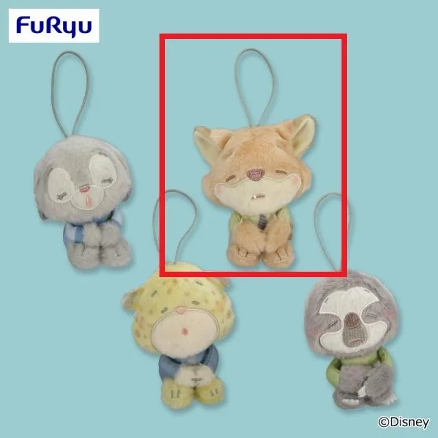 ズートピア　ねむぐるみ　ぬいぐるみマスコット Bニック】ズートピア ねむぐるみ マスコット③ オンラインクレーン