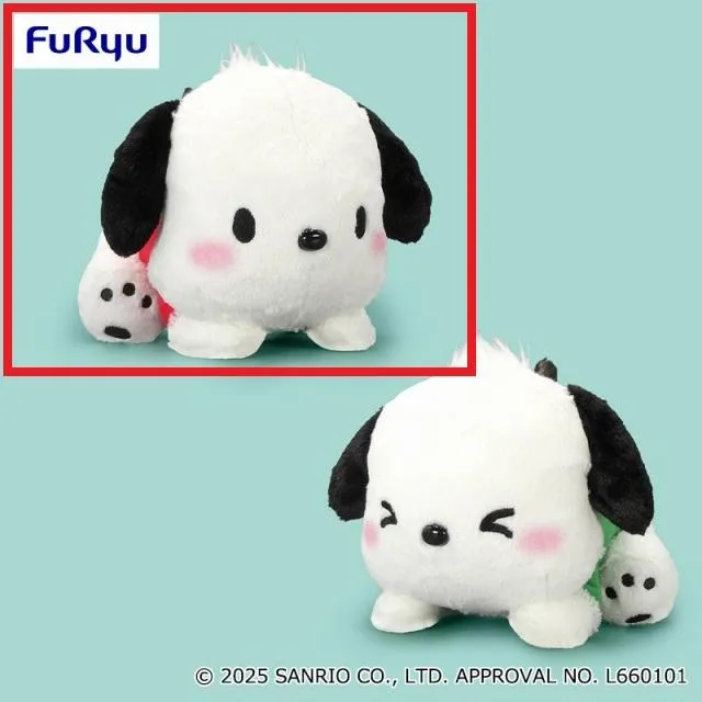 Aレッド(目開け)】ポチャッコ あそぼ!BIGぬいぐるみ オンライン