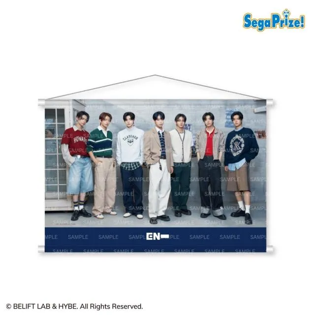 A:1列(横長)】ENHYPEN [PtZ]タペストリー オンラインクレーンゲーム