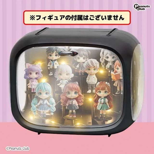 Bブラック】フィギュアディスプレイケース LEDライト付き 2 オンライン