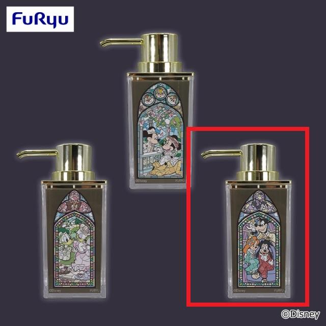 Cグーフィー&マックス&ロクサーヌ】ミッキー&フレンズ ステンドグラス