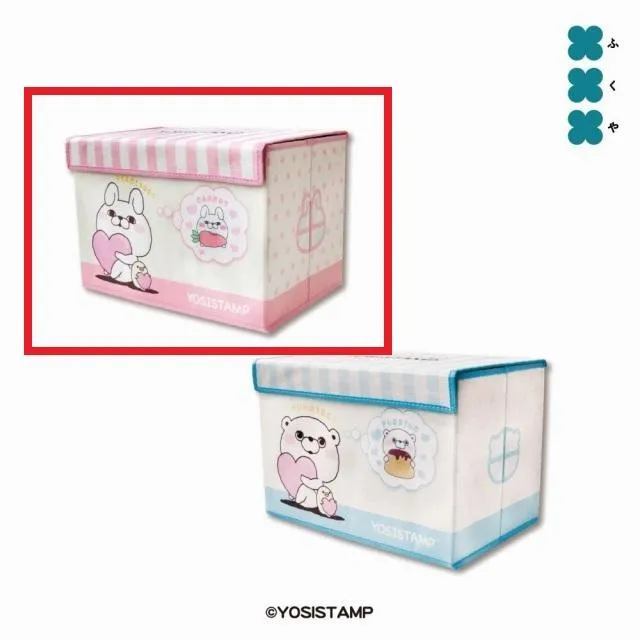 ふわもこちゃんピンク×ホワイト♡簡易的シーリングスタンプ収納ボックス❤︎ ふわもこちゃんピンク×ホワイト♡簡易的シーリングスタンプ収納