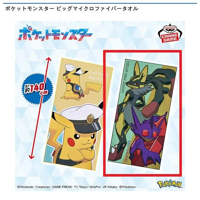 デザインB(メガルカリオ&メガヤミラミ)】ポケットモンスター ビッグ