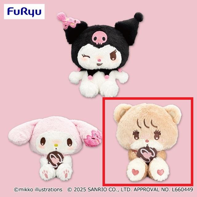 Cラテ】mikko×Sanrio characters ドーナツデザインBIGぬいぐるみ②