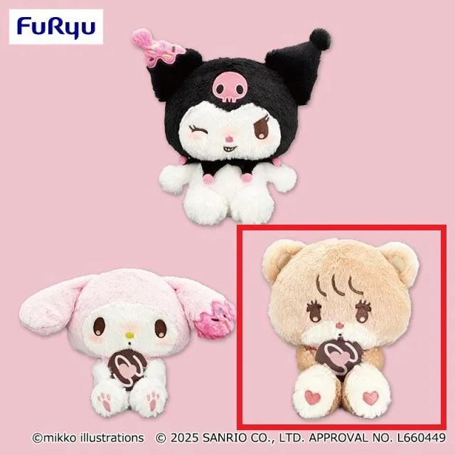 Cラテ】mikko×Sanrio characters ドーナツデザインBIGぬいぐるみ②