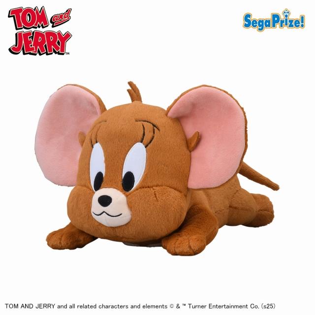 Bジェリー】トムとジェリー 寝そべり Lぬいぐるみ オンラインクレーン