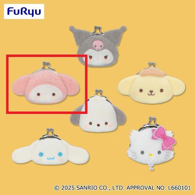 Aマイメロディ】サンリオキャラクターズ ミルキーボアフェイス がま口