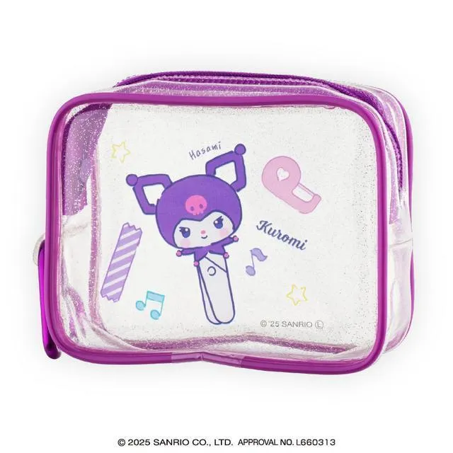 Cクロミ】サンリオキャラクターズ かわいい文房具たち クリアポーチ