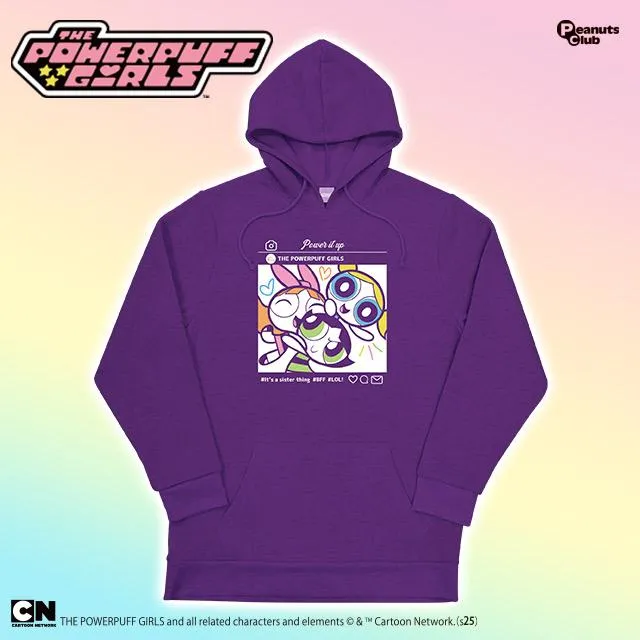 Bパープル】パワーパフガールズ スウェットパーカー オンライン