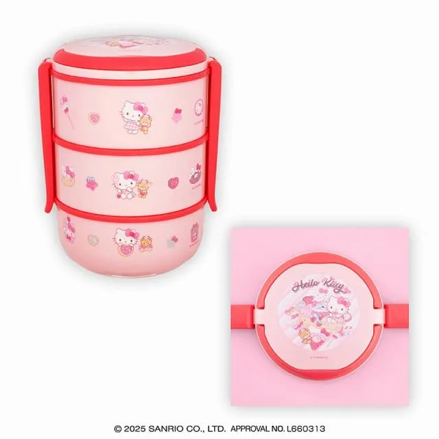 ハローキティ ファンシースナックスイーツ 3段ピクニックランチ