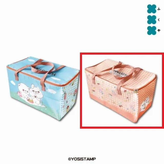 Bチェック柄】ヨッシースタンプ 保冷バッグ オンラインクレーンゲーム