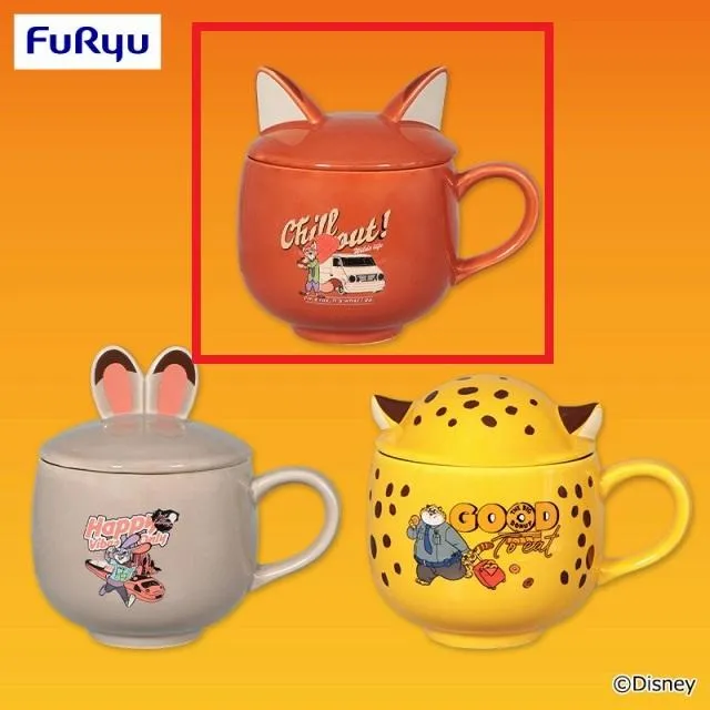 Aニック 】ズートピア ふた付きマグカップ オンラインクレーンゲーム