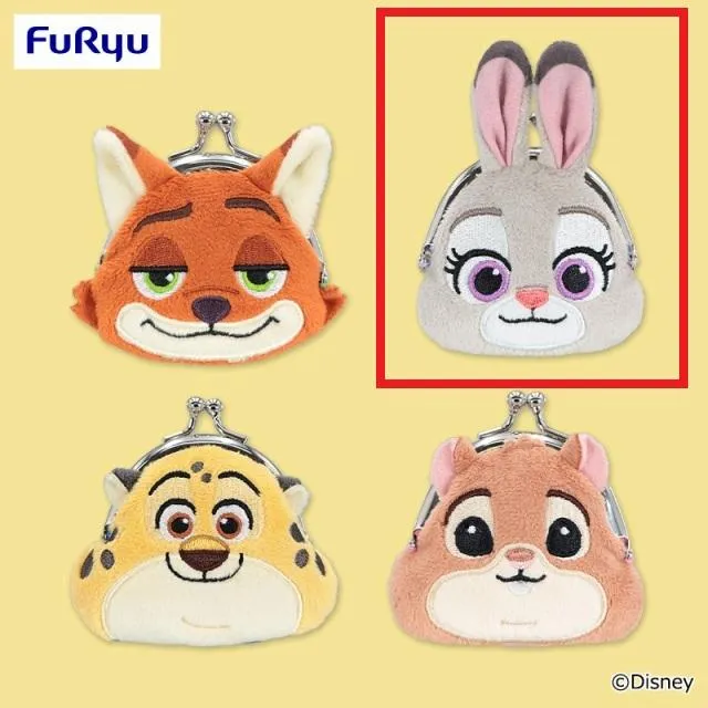 Bジュディ】ズートピア フェイスがま口ポーチ オンラインクレーン