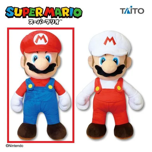 Aマリオ】スーパーマリオ 特大サイズぬいぐるみ マリオ オンライン