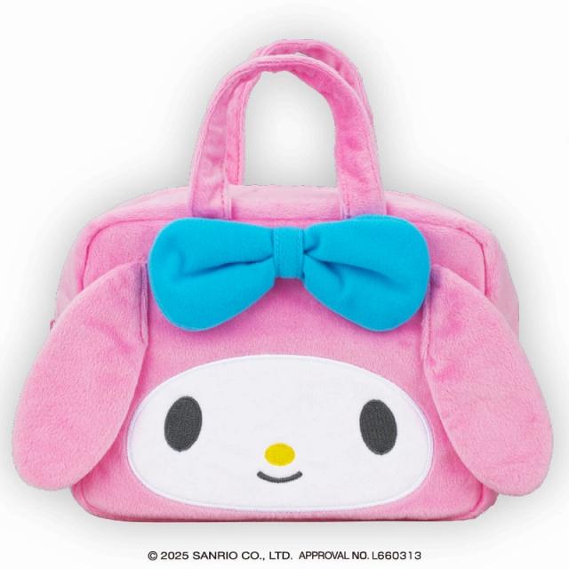 Bマイメロディ】サンリオキャラクターズ フェイスふわふわバッグ