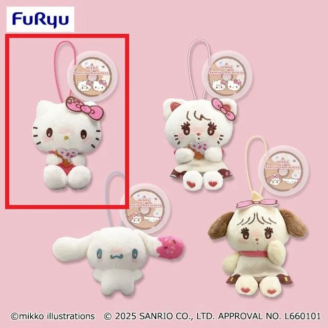 Aハローキティ】mikko×Sanrio characters ドーナツデザインマスコット