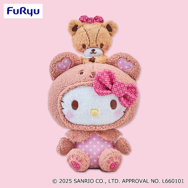 ハローキティ いちご新聞645号コラボレーションペアぬいぐるみ