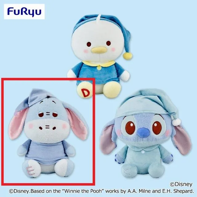 Bイーヨー】ディズニーキャラクター ミルキーボア ブルーパジャマ