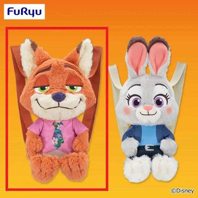 Aニック】ズートピア2 ぬいぐるみリュック オンラインクレーンゲーム