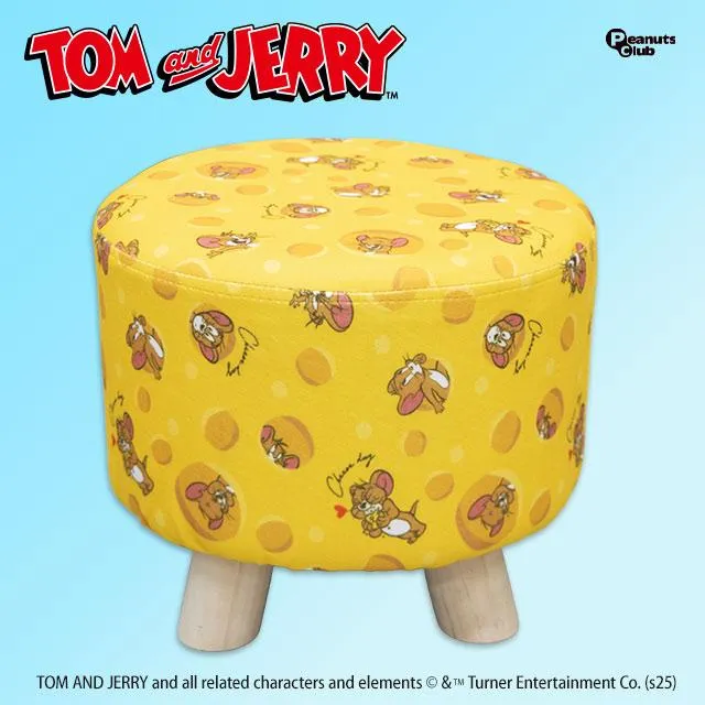 トムとジェリー くつろぎスツール イエロー Aイエロー】トムとジェリー くつろぎスツール オンラインクレーン