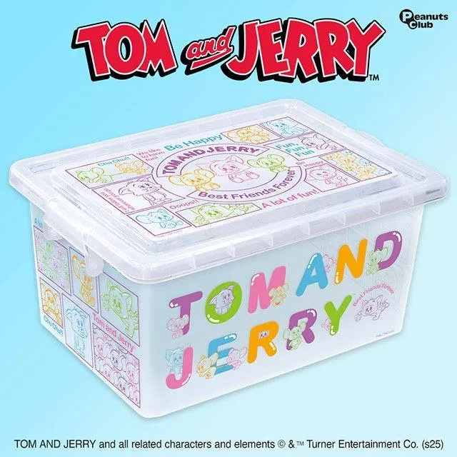 【未使用新品】レトロクリアードル箱30箱セット Bパープル】トムとジェリー クリアコンテナBOX Ver.2 オンライン