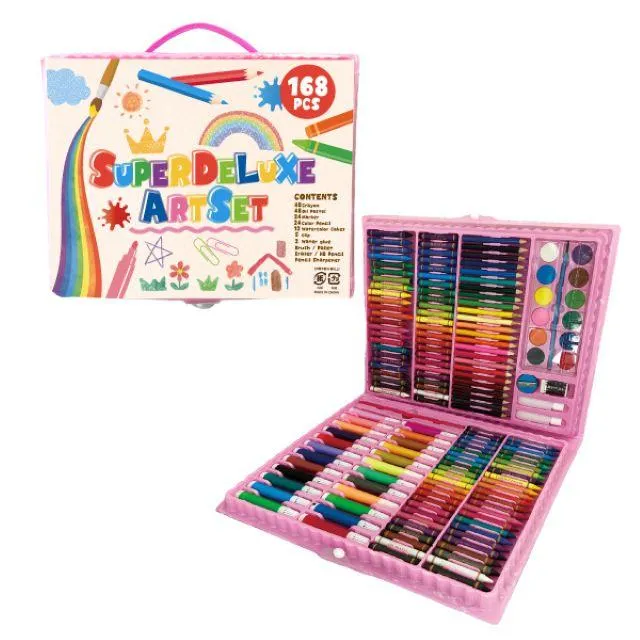Bピンク(ケース色)】スーパーデラックス アートセット168P オンライン
