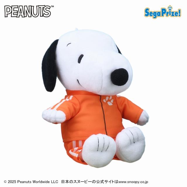 Cオレンジ】SNOOPY(TM) ぬいぐるみ カラフルジャージ(EX) オンライン