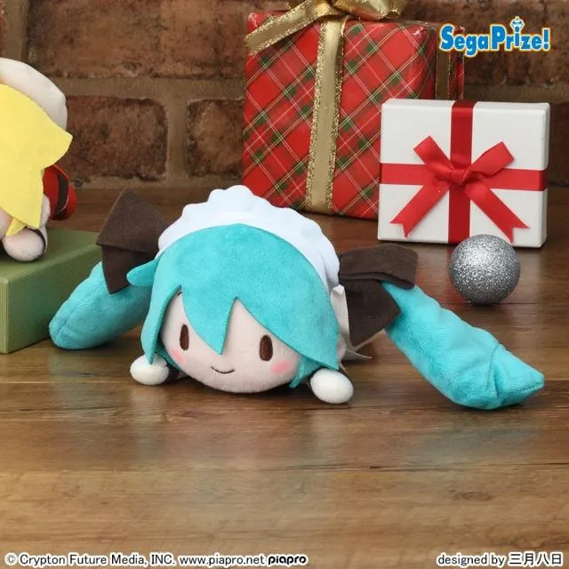 初音ミクシリーズ ふわぷち 寝そべりＭぬいぐるみ “初音ミク” 2種各2点セット 初音ミクシリーズ ふわぷち寝そべりMぬいぐるみ “初音ミク 16th