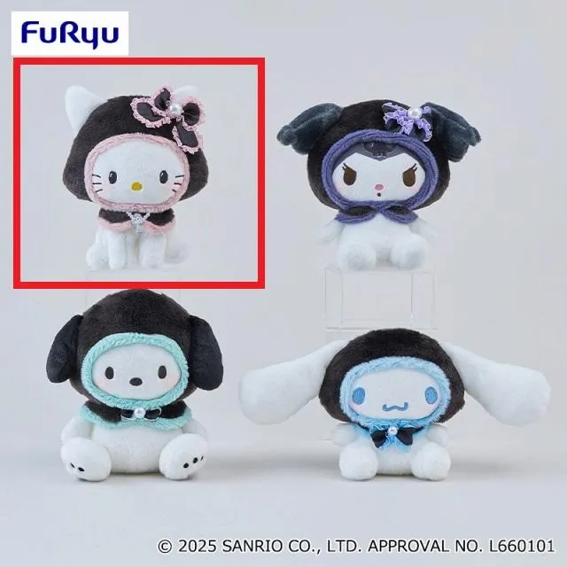 希少レア　チャーミーキティ　千葉ロッテ　マリーンズ　コラボぬいぐるみ　サンリオ Aチャーミーキティ】サンリオキャラクターズ ホーリーケープぬいぐるみ