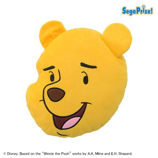 Aプー(笑顔/口開け)】くまのプーさん [PtZ]フェイスクッション FUNNY