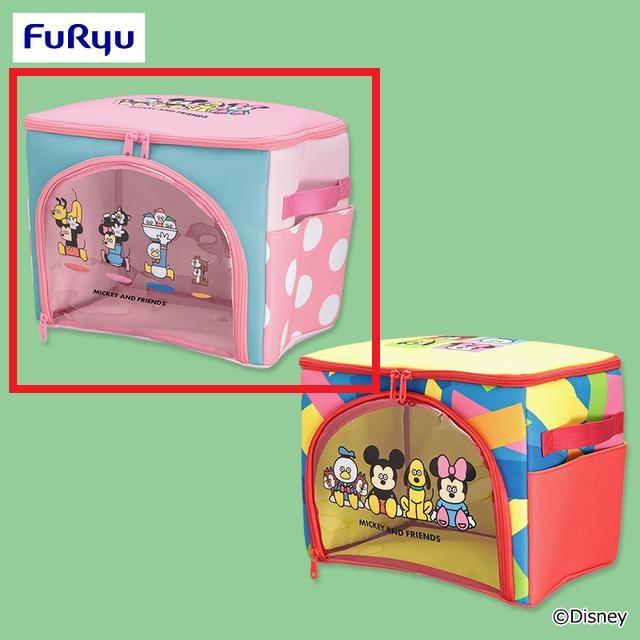 Aピンク 】ミッキー&フレンズ 松本セイジ描きおろし クリア収納ケース