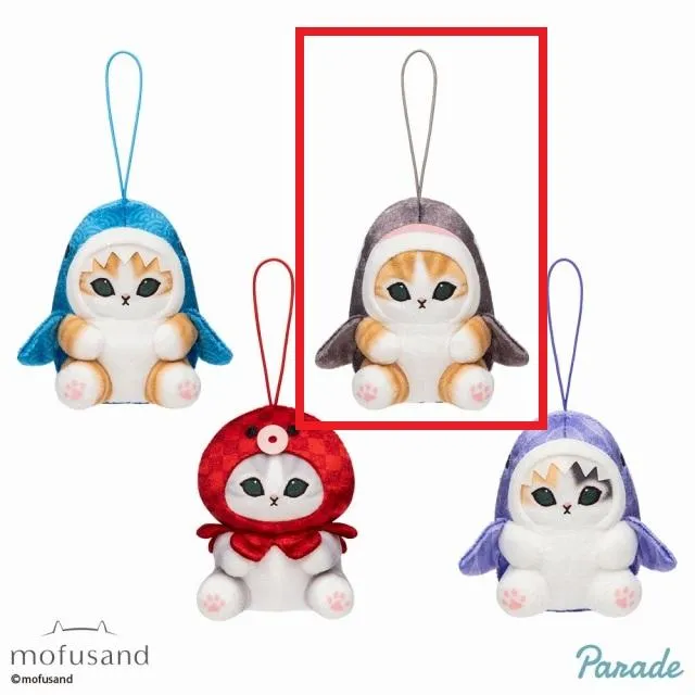 B薄墨】mofusand 海の生き物にゃん～和～マスコット オンライン