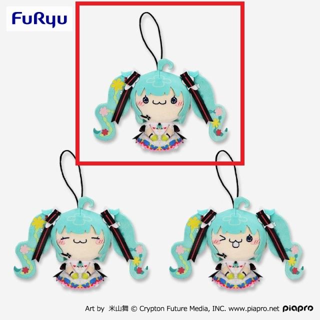 Aにっこり(両目開け)】初音ミク もちぴこマスコット 初音ミクJAPAN