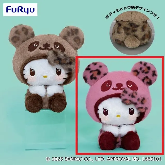 Bピンク】パンダ ハローキティ ギャルパンダ・BIGぬいぐるみ