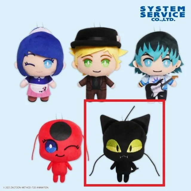 ディズニー ぬいぐるみ ミラキュラス シャノワール、プラッグ ディズニー ぬいぐるみ ミラキュラス シャノワール、プラッグ