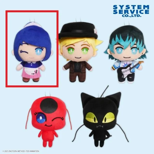 ミラキュラス レディバグ＆シャノワール ぬいぐるみ Aマリネット】ミラキュラス レディバグ&シャノワール デフォルメ