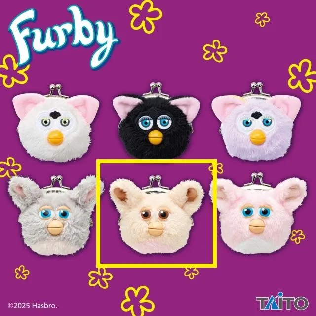 Eキャラメルシロップ】ファービー レトロファービー がまぐちポーチ