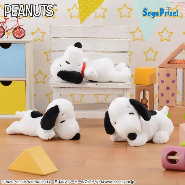 SNOOPYぬいぐるみ C横向き】SNOOPY(TM) ぬいぐるみ ～SLEEP～ オンラインクレーンゲーム