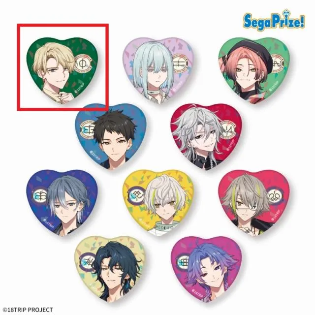 A北片來人】18TRIP ハート型缶バッジ～Ev3ns&L4mps～ オンライン